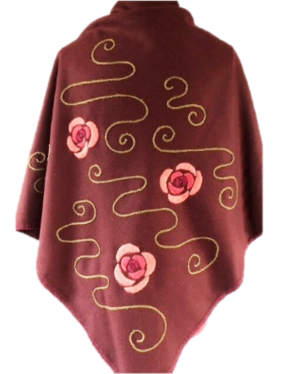 Kolmiohuivi Punainen Jugenkukka takaa