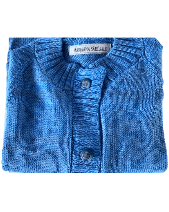 Farkkusininen puuvillatakki