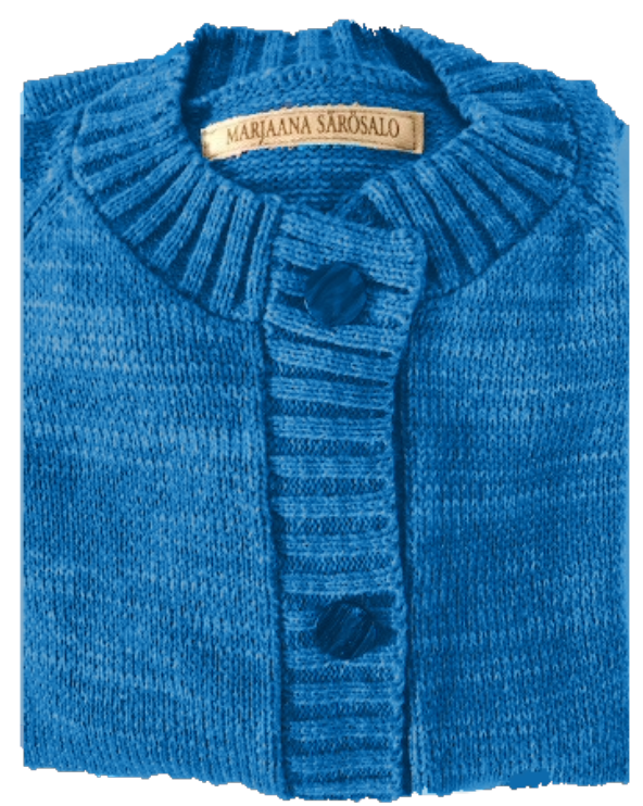 Sininen puuvillatakki