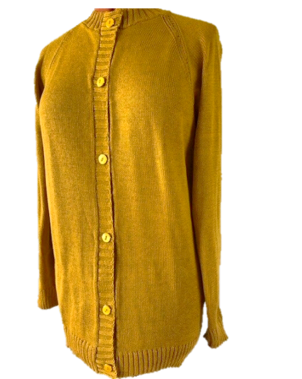 Keltainen puuvillatakki