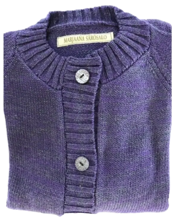 Meleerattu violetti puuvillatakki