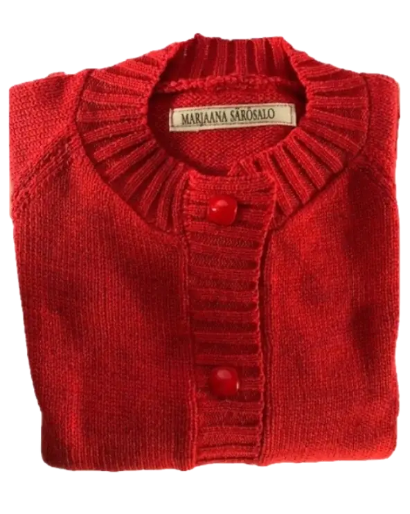 Punainen puuvillatakki