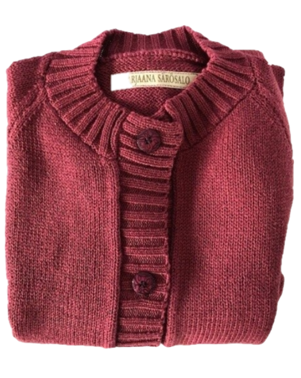 Tumma roosa puuvillatakki