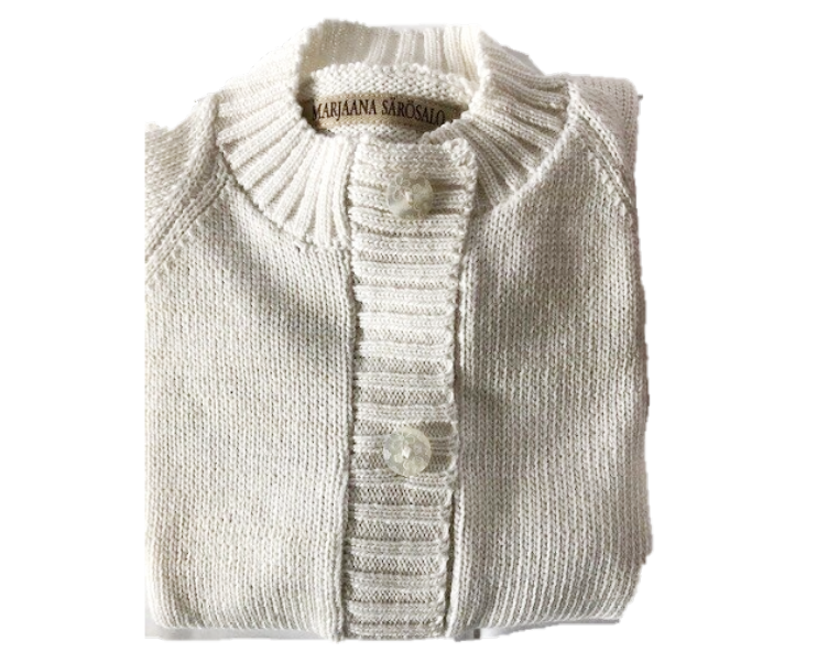 Valkoinen puuvillatakki